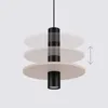 Lampa wisząca PELTA 1 czarna/beżowa